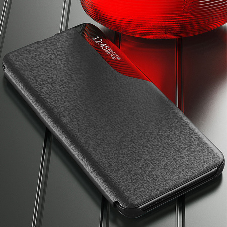 Eco Leather View Case etui do Samsung Galaxy A14 z klapką podstawka niebieskie