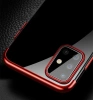 HURTEL CLEAR COLOR CASE ETUI DO SAMSUNG GALAXY A72 4G Z METALICZNĄ RAMKĄ