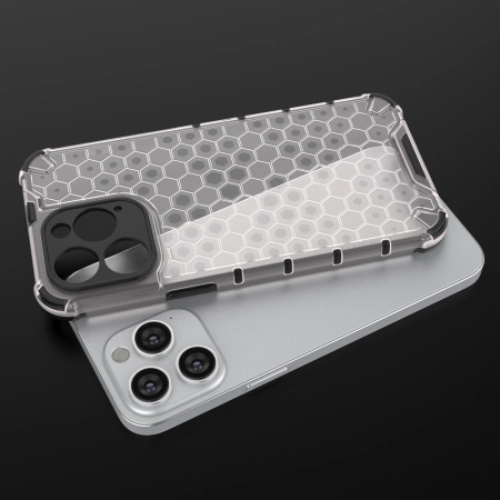 HURTEL ETUI PANCERNE HYBRYDOWE DO IPHONE 14 PRO MAX Z SYSTEMEM HONEYCOMB