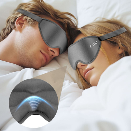 TECH-PROTECT EYESHADE SLEEP MASK DO SEN MASECZKA NA OCZY Z GUMKĄ