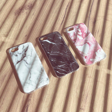 Wozinsky Marble żelowe etui pokrowiec marmur iPhone 12 Pro Max biały