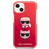 Karl Lagerfeld KLHCP13STPE2TR iPhone 13 mini 5,4" hardcase czerwony/red Karl&Choupette Head