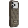 GUESS ETUI LEATHER 4G TRIANGLE STRASS MAGSAFE DO IPHONE 17 PRO POKROWIEC