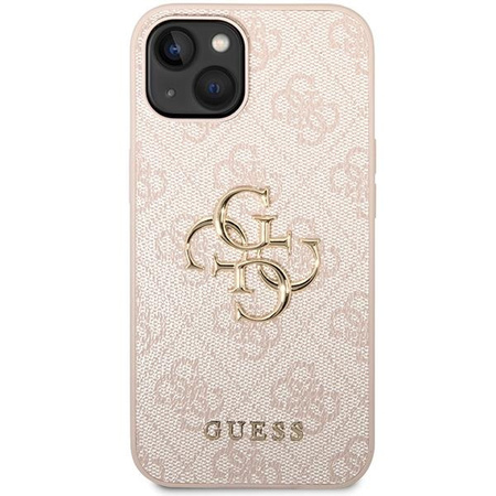 Etui Guess 4G Big Metal Logo na iPhone 15 - różowe