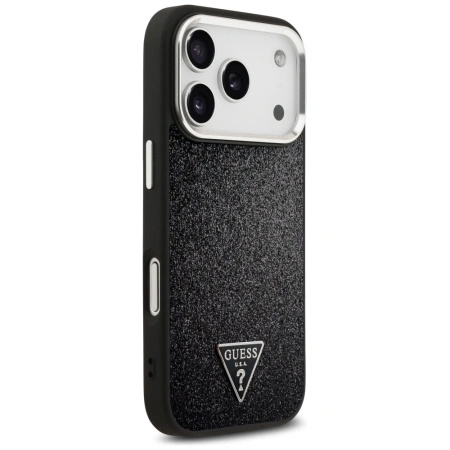 GUESS ETUI GLITTER TRIANGLE LOGO MAGSAFE DO IPHONE 17 PRO OCHRONA
