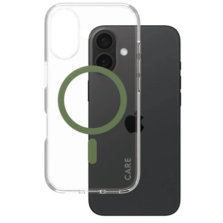 Etui CARE by PanzerGlass Flagship Case z MagSafe na iPhone 16 - zielone