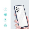Clear 3in1 etui do Samsung Galaxy A72 4G żelowy pokrowiec z ramką niebieski