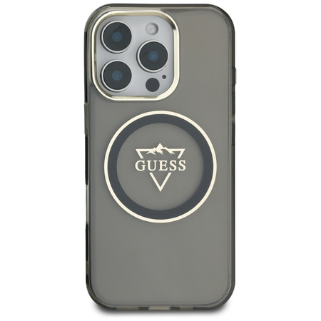 GUESS ETUI CASE DO IPHONE 16 PRO MAX DO MAGSAFE Z METAL MOUNTAIN IML LOGO