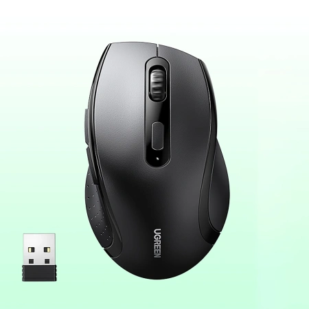 Myszka Ugreen bezprzewodowa ergonomiczna optyczna - czarna