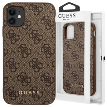 GUESS POKROWIEC DO IPHONE 11 XR 6,1 4G METAL GOLD LOGO Z DODATKOWĄ OCHRONĄ