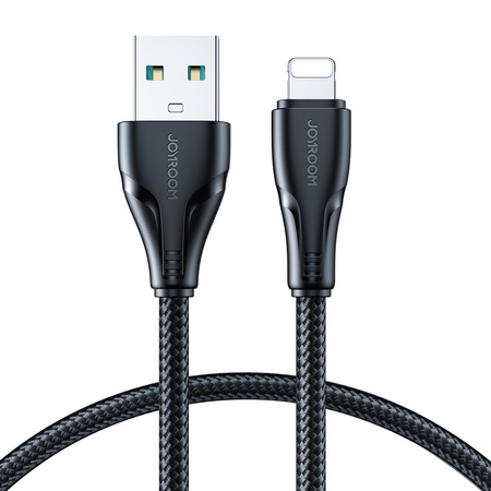 Joyroom kabel USB - Lightning 2.4A 0,25 m czarny (S-UL012A11)