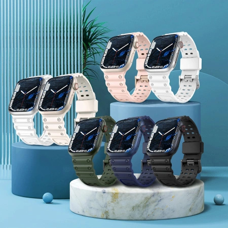 HURTEL STRAP DO APPLE WATCH 41 40 38 MM TRIPLE PROTECTION ZAMKI MAGNETYCZNE
