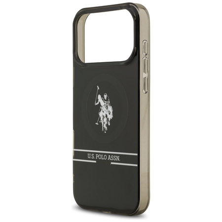 U.S. POLO ASSN. ETUI DH AND BOTTOM STRIPE LOGO DO MAGSAFE IPHONE 17 PRO