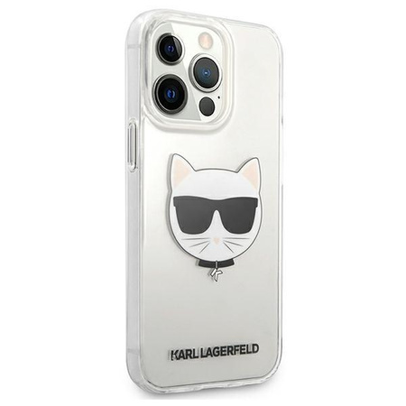 Etui Karl Lagerfeld KLHCP13XCTR na iPhone 13 Pro Max hardcase - przezroczyste Choupette Head