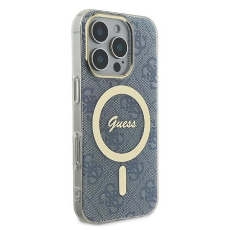 GUESS ETUI HARDCASE IML 4G DO IPHONE 16 PRO MAX 6.9 DO MAGSAFE Z WYSOKĄ