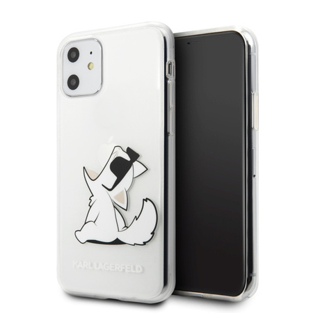 KARL LAGERFELD KLHCN61CFNRC ETUI DO IPHONE 11 6,1 Xr Z WZOREM CHOUPETTE FUN