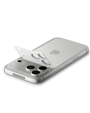 OSŁONA APARATU SPIGEN OPTIK PRO XL GLAS.TR ”EZ FIT” CAMERA PROTECTOR IPHONE 17 PRO SILVER