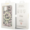 Etui Guess GUHMP14MHCFWSP na iPhone 14 Plus 6.7" - różowe Flower MagSafe