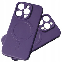 Silikonowe etui kompatybilne z MagSafe do iPhone 15 Plus Silicone Case - fioletowe