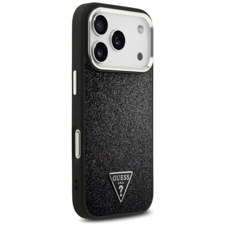 GUESS ETUI GLITTER TRIANGLE LOGO MAGSAFE DO IPHONE 17 PRO OCHRONA