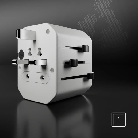 Adapter podróżny SBS TEADAPTUSBTCUNI USB-C USB-A uniwersalny - biały