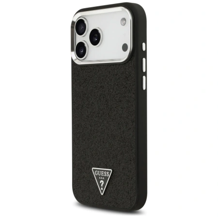 GUESS ETUI GLITTER TRIANGLE LOGO MAGSAFE DO IPHONE 17 PRO MAX ELEGANCKA