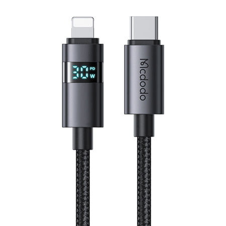 MCDODO KABEL Z WYŚWIETLACZEM USB-C LIGHTNING 36W 1M DO IPHONE X 11 12 13 14