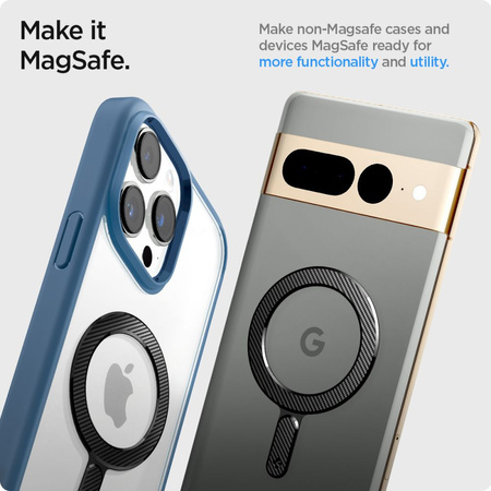 SPIGEN ONETAP RING MAGNETYCZNY Z TECHNOLOGIĄ DO MAGSAFE KARBONOWY POKROWIEC
