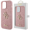 Guess GUHCP15LHG4SGP iPhone 15 Pro 6.1" różowy/pink hardcase Glitter Script Big 4G