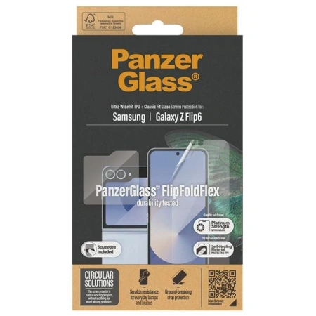 Zestaw PanzerGlass Bundle 2in1 folia + szkło hartowane do Samsung Galaxy Z Flip 6