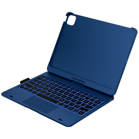 Etui Typecase Flexbook Touch z klawiaturą do iPad Pro 11" 2024/2025 ciemny niebieski
