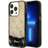 Etui Guess GUHCP14LLC4PSGK na iPhone 14 Pro - czarne Liquid Glitter 4G Transculent