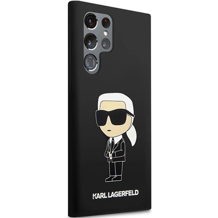 Etui Karl Lagerfeld Silicone Ikonik na Samsung Galaxy S24 Ultra - czarne