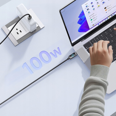 MCDODO USB-C FAST CHARGING CABLE FOR SAMSUNG APPLE USB TYPE C 100W 1M LED
