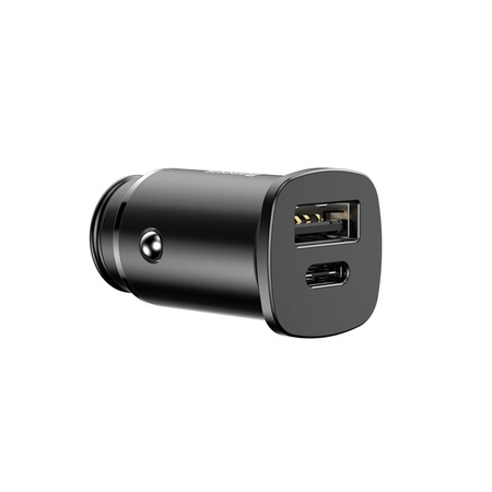 Baseus Square PPS inteligentna ładowarka samochodowa z portami USB Quick Charge 4.0 QC 4.0 i USB-C PD 3.0 SCP czarny (CCALL-AS01)