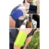 Elastyczny materiałowy armband opaska na ramię do biegania fitness L różowa