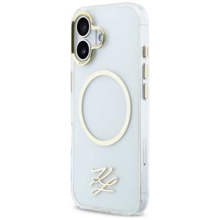 Etui Karl Lagerfeld IML KL Script Logo   MagSafe do iPhone 17 przezroczysty