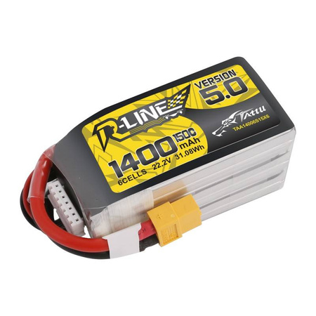 TATTU BATERIA R-LINE 1400MAH 22.2V 150C 6S1P XT60 DO DRONÓW I AKCESORIÓW RC