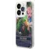 Guess GUHCP14XLFLSB iPhone 14 Pro Max 6,7" niebieski/blue hardcase Flower Liquid Glitter