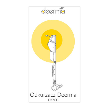 DEERMA ODKURZACZ PIONOWY DO DOMU Z SYSTEMEM FILTRACJI HEPA I REGULACJĄ MOCY