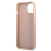 Guess GUHCP13SPSATPP iPhone 13 mini 5,4" różowy/pink hardcase SaffianoTriangle Logo Cardslot
