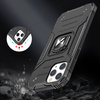 Wozinsky Ring Armor pancerne hybrydowe etui pokrowiec + magnetyczny uchwyt do iPhone 13 czarny