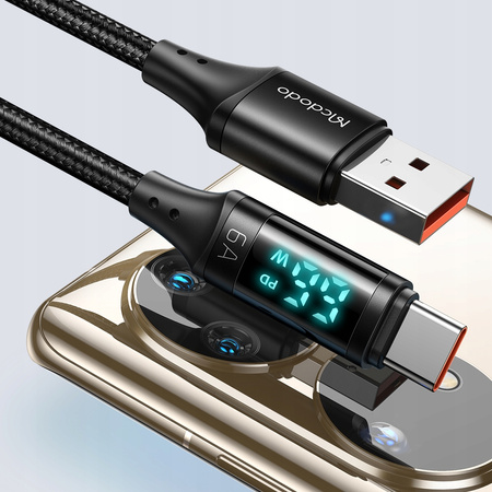 McDodo phone cable, DIGITAL PRO USB-C 5A 66W 1.2m black