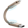 Kabel Bazic GoCharge Alucable 4w1        (USB-A/USB-C - USB-C/Lightning) 15cm 60W 3A PD Fast Charge złoty