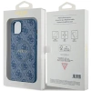 Etui Guess 4G Collection Leather Metal Logo MagSafe na iPhone 15 / 14 / 13 - niebieskie
