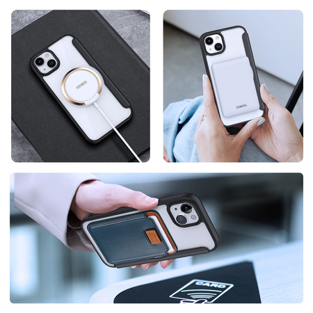 Etui magnetyczne z klapką Dux Ducis Skin X Pro z MagSafe do iPhone 15 - czarne