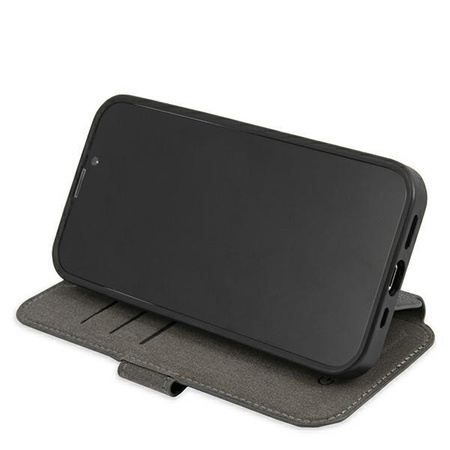 Etui Guess GUBKP13L4GMGGR na iPhone 13 Pro / 13 - szare book 4G Big Metal Logo