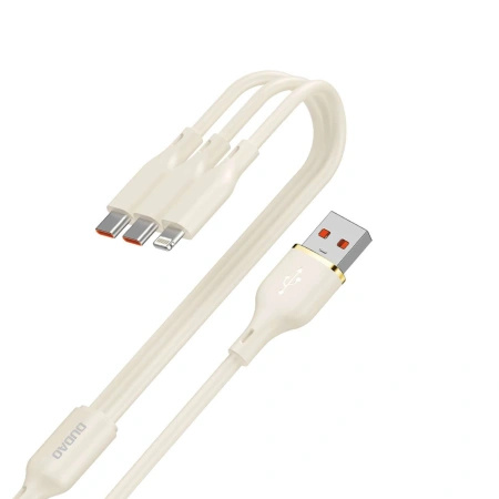 DUDAO KABEL 3W1 USB-A DO 2X USB-C DO LIGHTNING 66W 1.2M DO TELEFONÓW