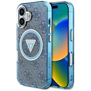 GUESS ETUI TPU DO IPHONE 16 DO MAGSAFE 4G CIRCLE Z MAGNETYCZNYM ZAMKNIĘCIEM