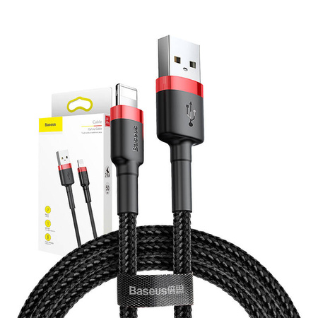 BASEUS KABEL DO LIGHTNING USB DO IPHONE IPAD 05M 24A SZYBKIE ŁADOWANIE